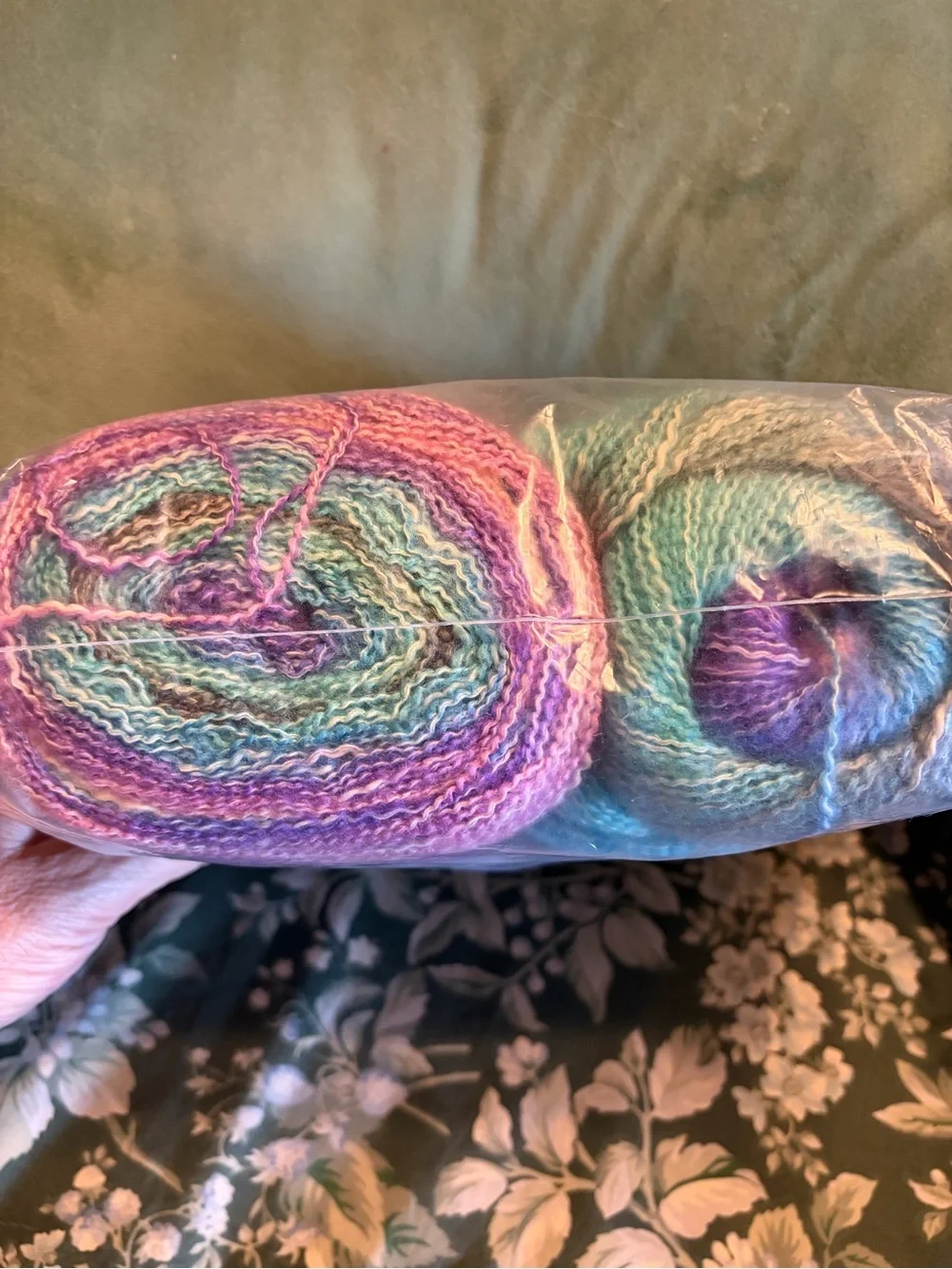 Lion Brand Shawl in a Cake Pastel Gradient Yarn - unicorn. Two cakes & one skein